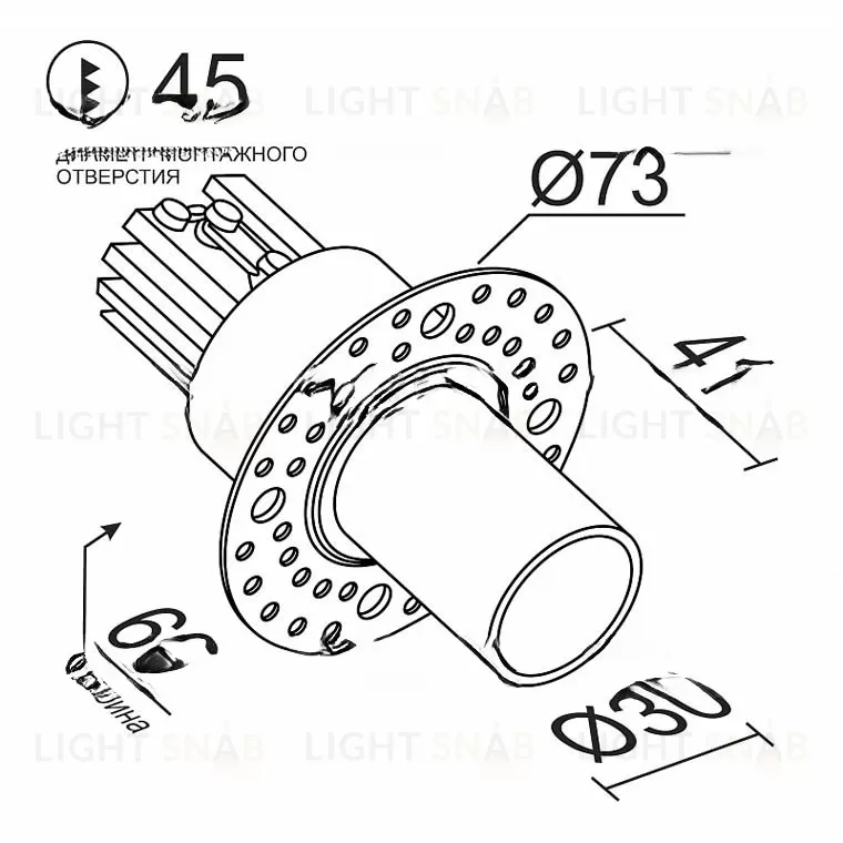 Встраиваемый светодиодный светильник OITY FL VL31491