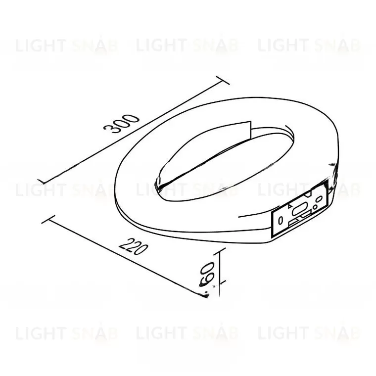 Настенный светодиодный светильник LUBEN VL31055