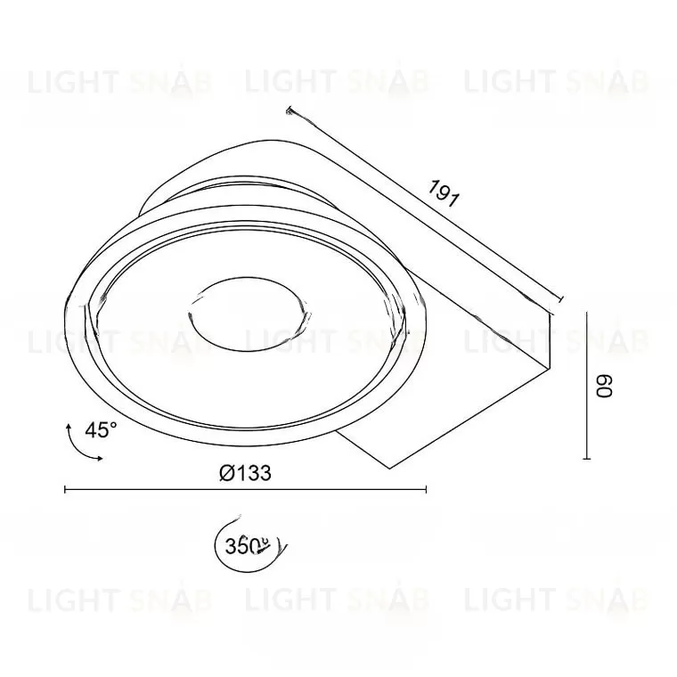 Накладной светильник ORBIT SLIM VL31263