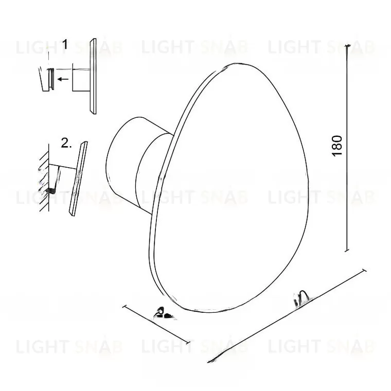 Настенный светодиодный светильник NIKIF VL31040