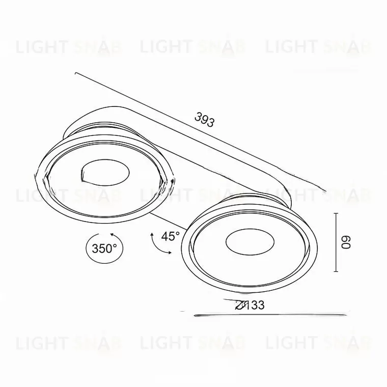 Накладной светильник ORBIT SLIM VL31263