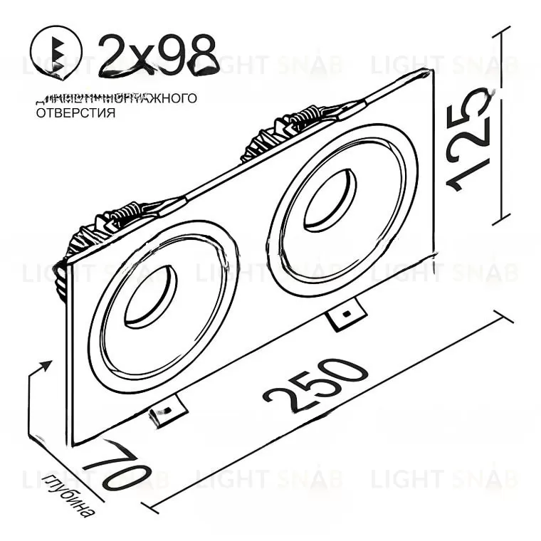 Встраиваемый светодиодный светильник KASAL VL31663