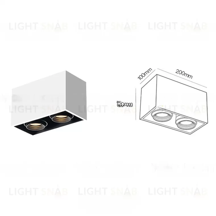 Накладной светодиодный светильник ROMO TWO VL27723