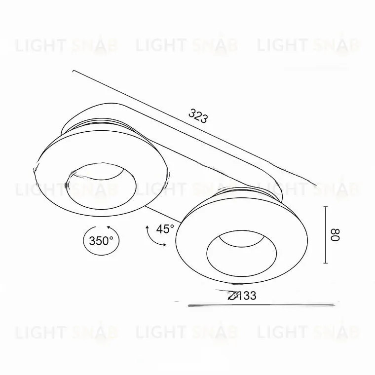 Накладной светодиодный светильник WENAY VL31197