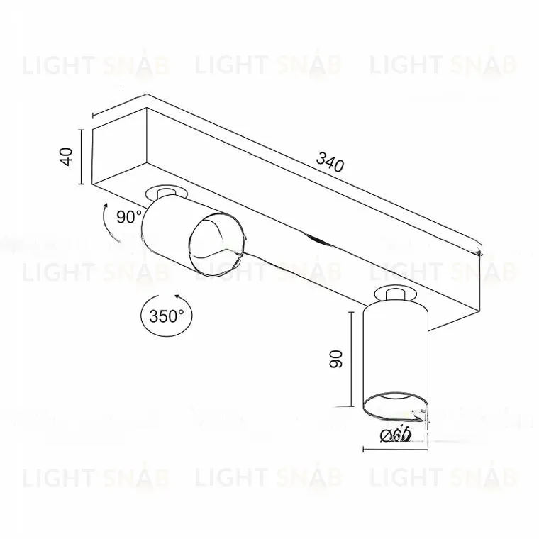 Накладной светодиодный светильник NUON VL31730