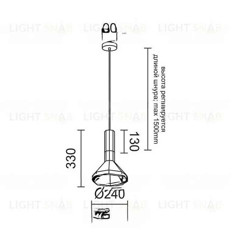 Подвесной светильник DUZY W 130 VL32524