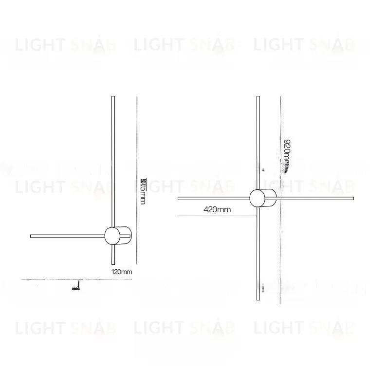 Настенный светодиодный светильник ROSA X VL28295