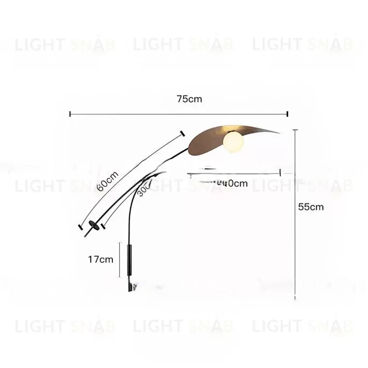 Настенный светильник YON BK 40 VL32957