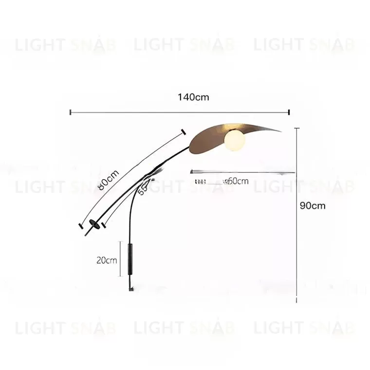 Настенный светильник YON BK 60 VL32959