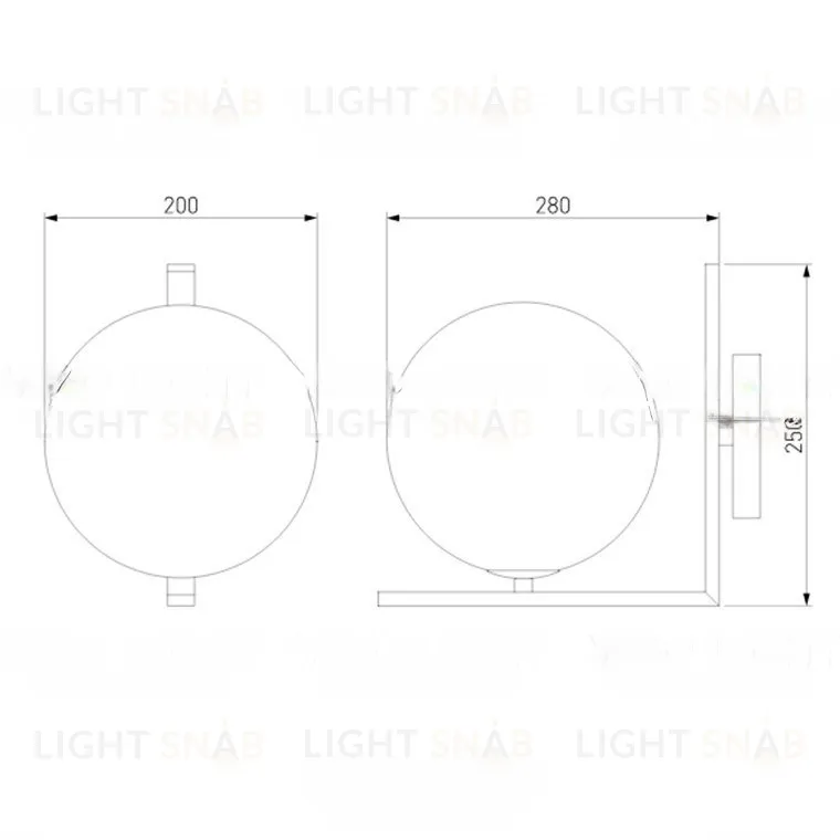 Бра ORDAN WALL ES VL25023