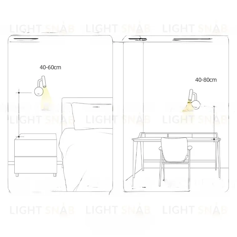 Настенный светодиодный светильник RONIN VL27981
