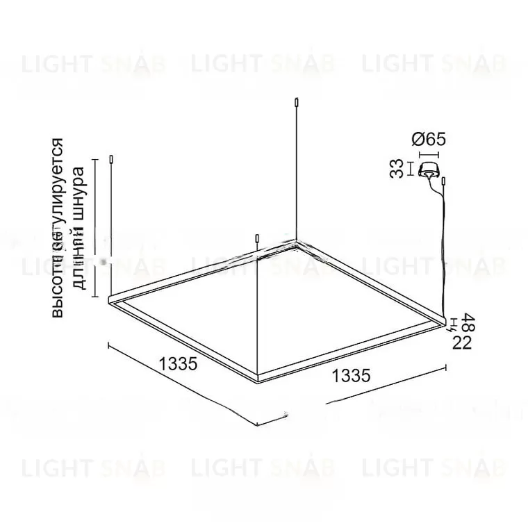 Линейный светодиодный светильник BARTOL Model A XXXL LR VL30562