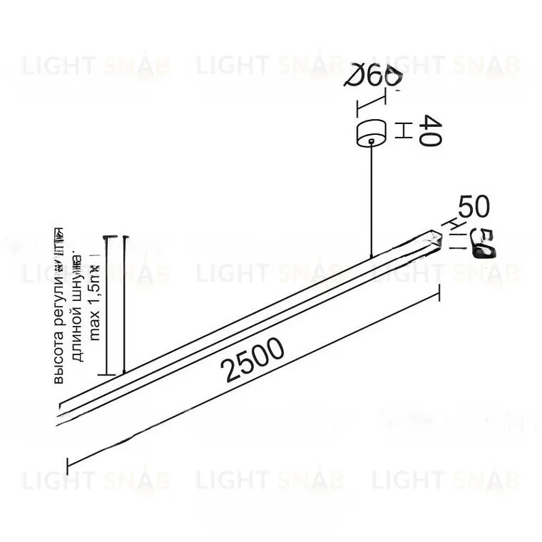 Линейный светодиодный светильник VLODGI LINE LR VL30413