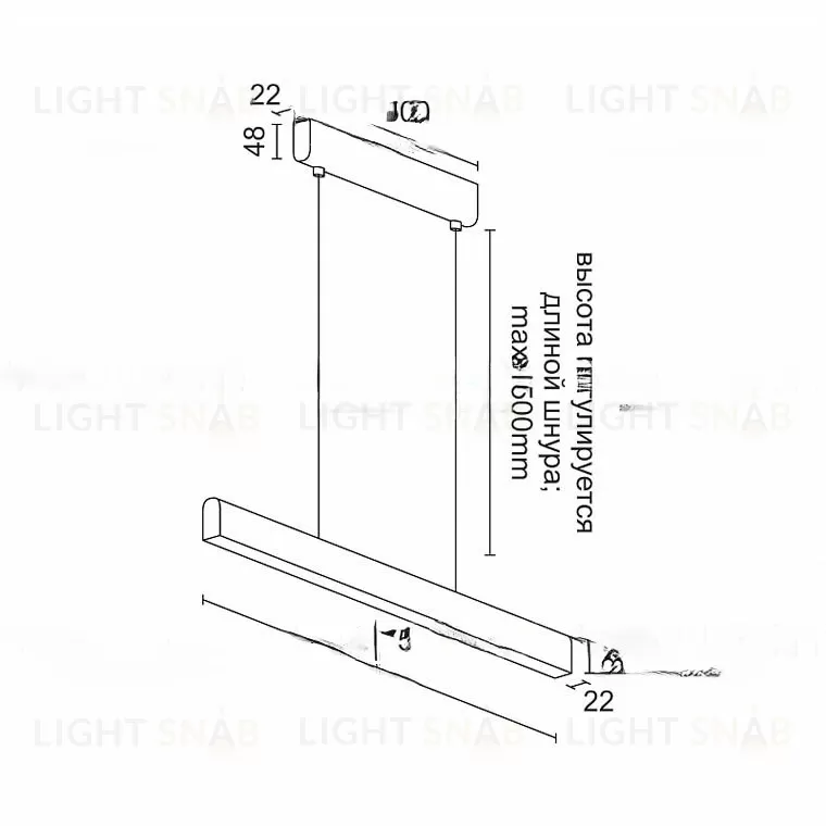 Подвесной светодиодный светильник BARTOL LINE SLR VL30498