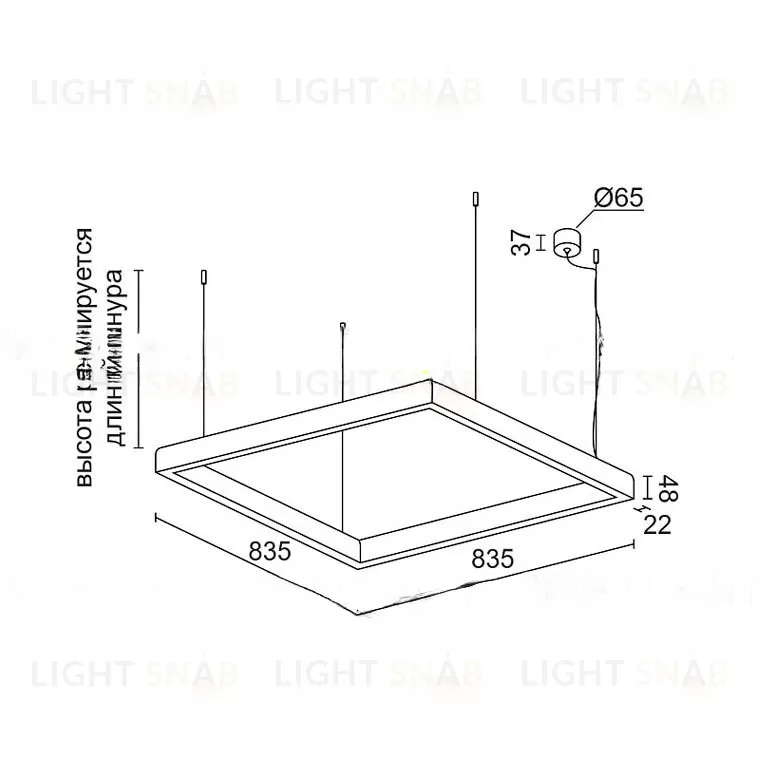 Линейный светодиодный светильник BARTOL HL LLR VL30643