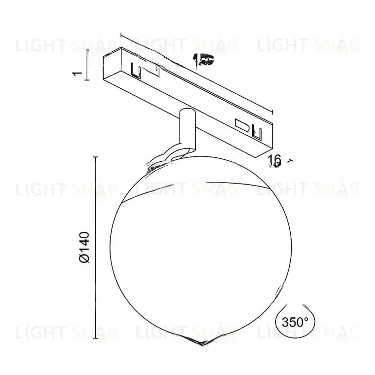 Трековый светильник магнитный ROSLO BR VL32206