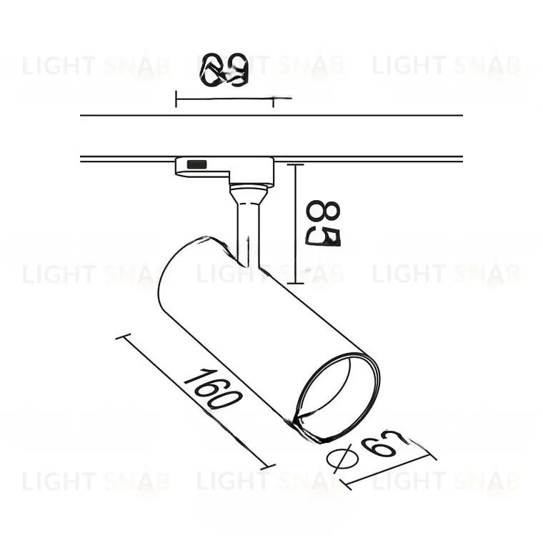 Трековый светильник VL-31885 WH VL31885