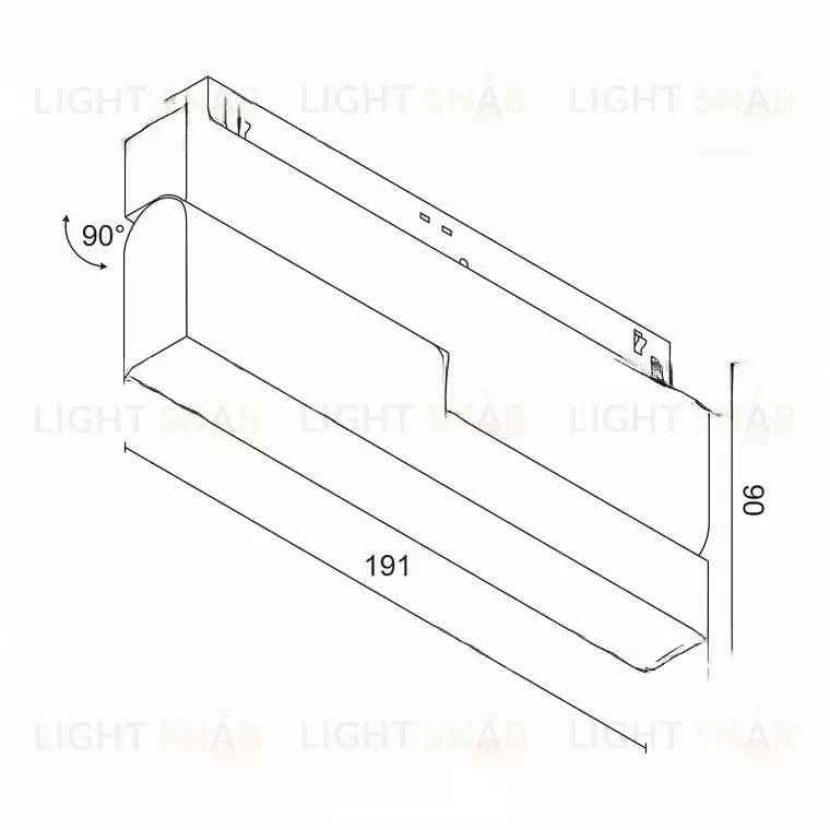 Магнитный трековый светильник HAN CS WH VL32211