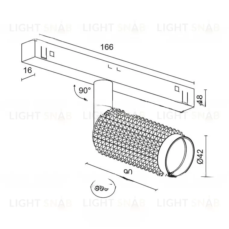 Магнитный трековый светильник NASI CS VL32203