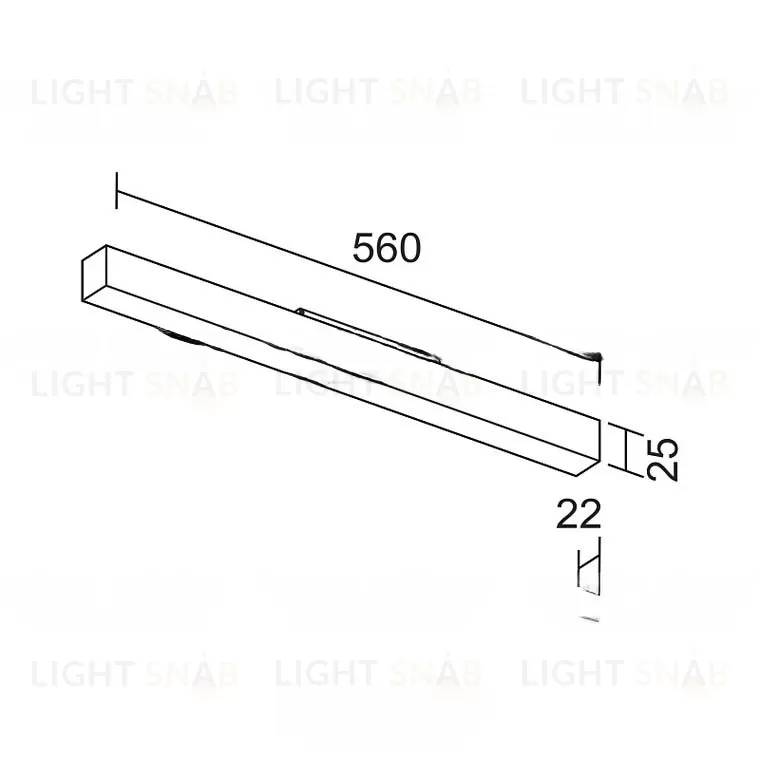 Трековый светильник магнитный MAX 560 WH 3000k no dim VL31965