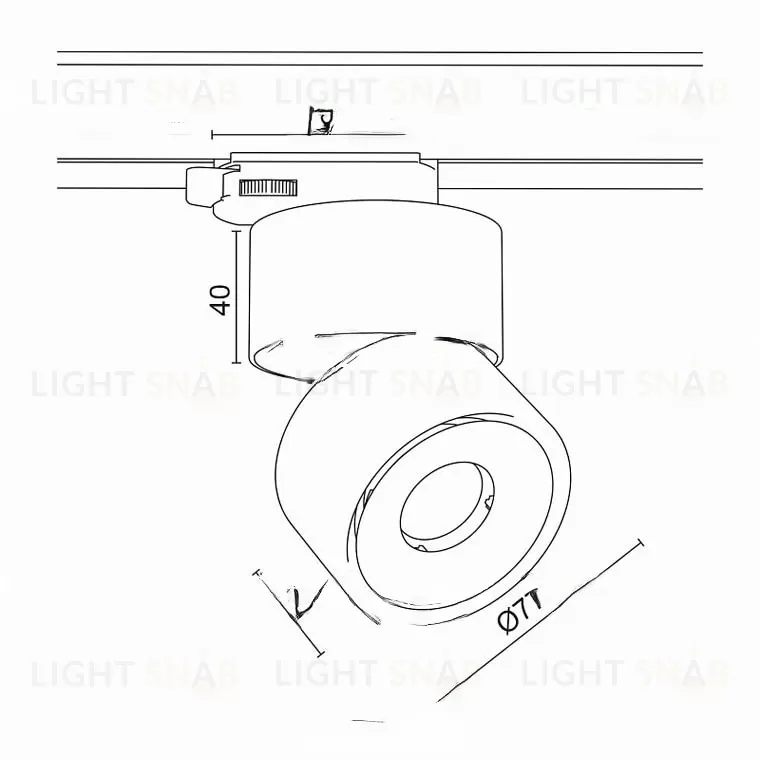 Трековый светильник VL-31918 WH VL31918