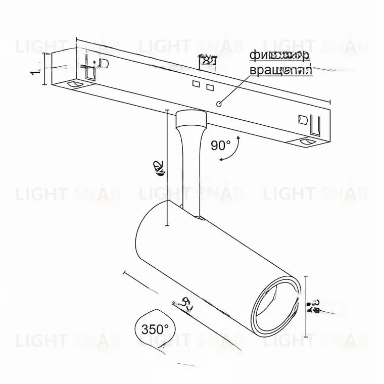 Магнитный трековый светильник ACHA 10 VL32373