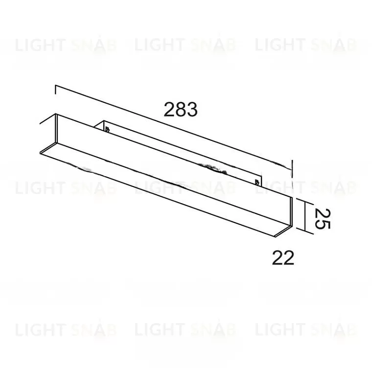 Трековый светильник магнитный MAX 283 BK 4000k no dim VL31961