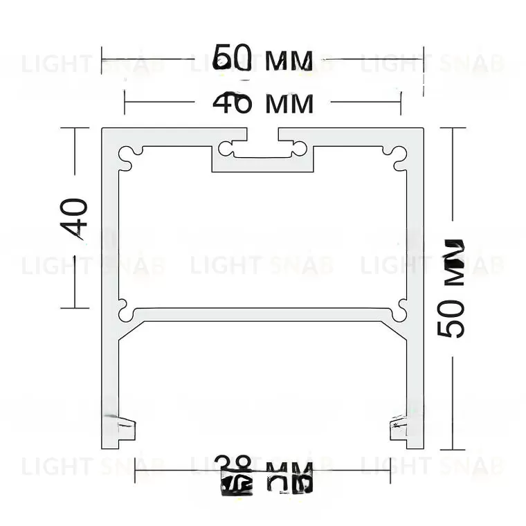 Алюминиевый накладной профиль BIKE BK VL32395