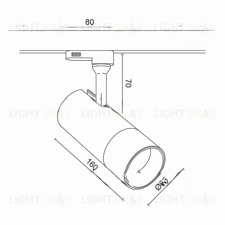 Трековый светильник VL-31856 BK VL31856