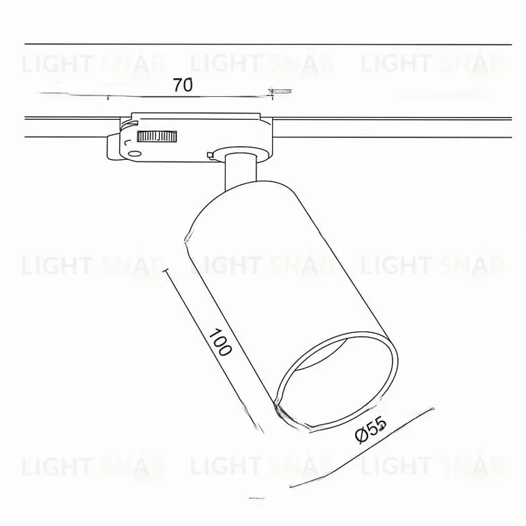 Трековый светильник VL-31853 BK VL31853