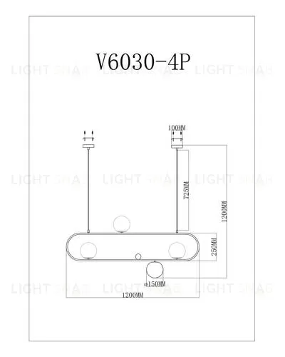 Подвесной светильник Moderli V6030-4P Krona УТ000026088