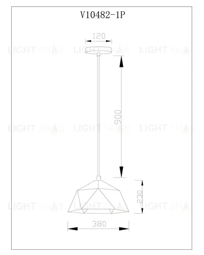 Светильник подвесной Moderli V10482-1P Genoa УТ000035562