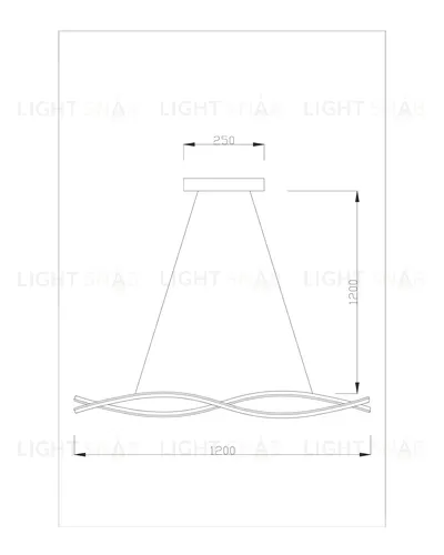 Светодиодная подвесная люстра Moderli V2311-PL Losso LED*48W УТ000017266