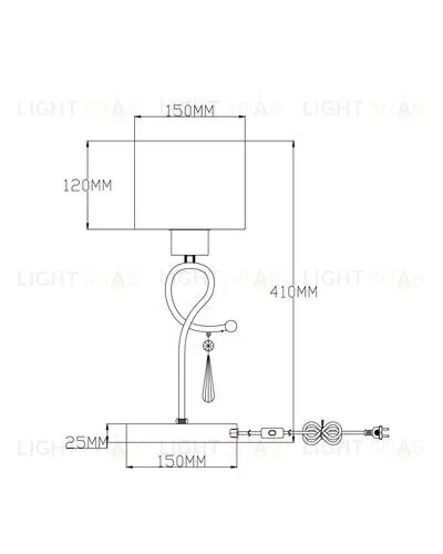 Настольная лампа Moderli V2561-1T Chilly 1*E27*60W УТ000021544