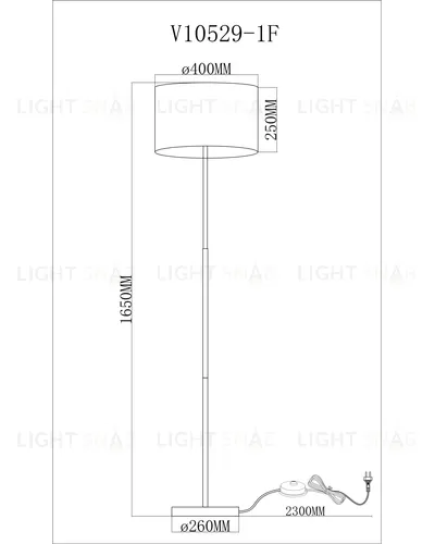 Торшер Moderli V10529-1F Visalia УТ000035786