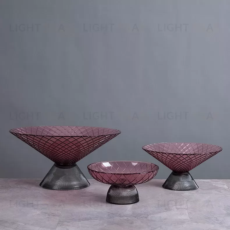  Ваза Cloyd MESO Vase / Ø20 см - фиолет. стекло (арт.50025)  50025