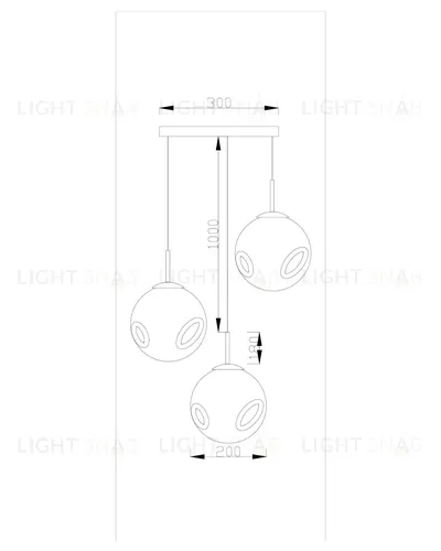 Подвесной светильник Moderli V2100-P Amo 3*E27*60W УТ000017216