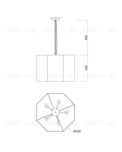 Светильник подвесной Moderli V1220-5P Rizar 5*E27*60W УТ000017024