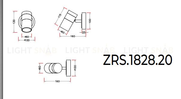 Бра ZORTES TWEENY ZRS.1828.20 Мощность-6Вт Тип лампы:GU10 ZRS.1828.20