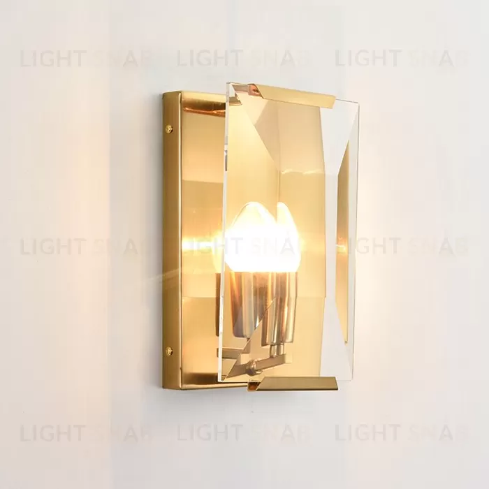 Настенный светильник Harlow Crystal 1A gold A003-165 A1 ti-gold