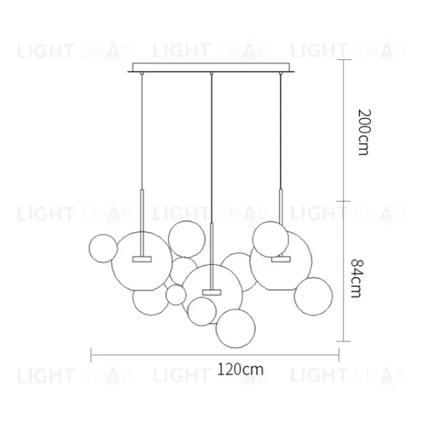 Подвесной светильник 9214P/3L gold 9214P/3L gold