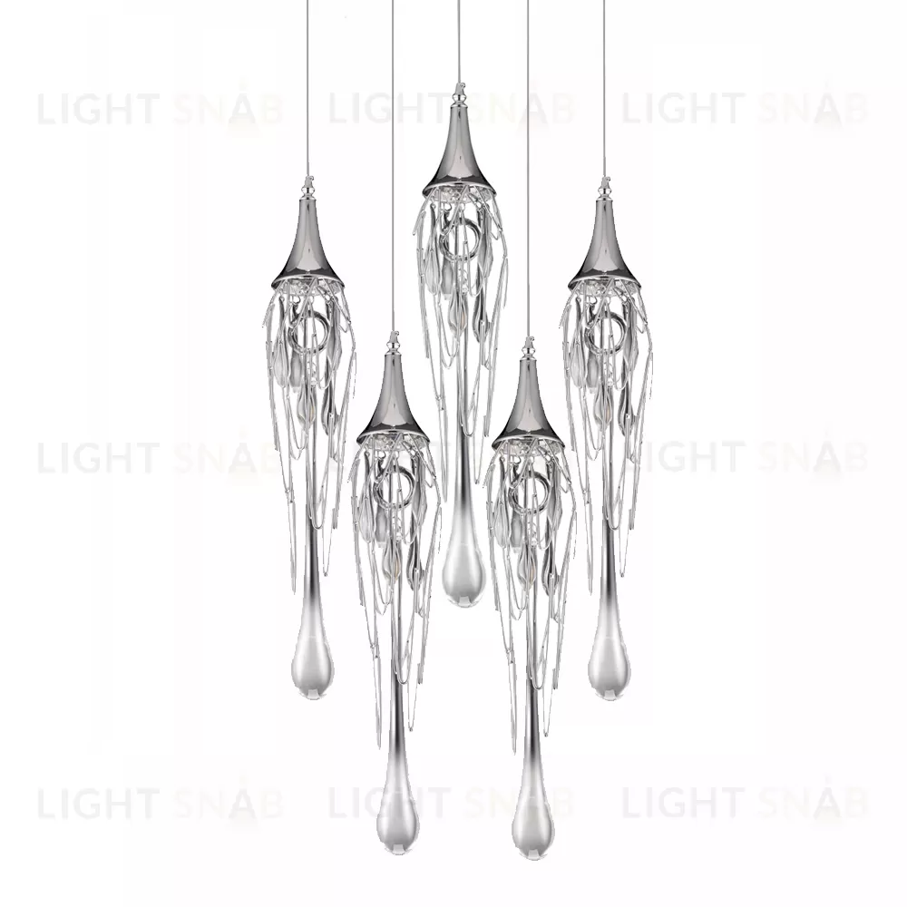 Подвесной светильник Goddess Tears 5R chrome P68009L-5/R chrome