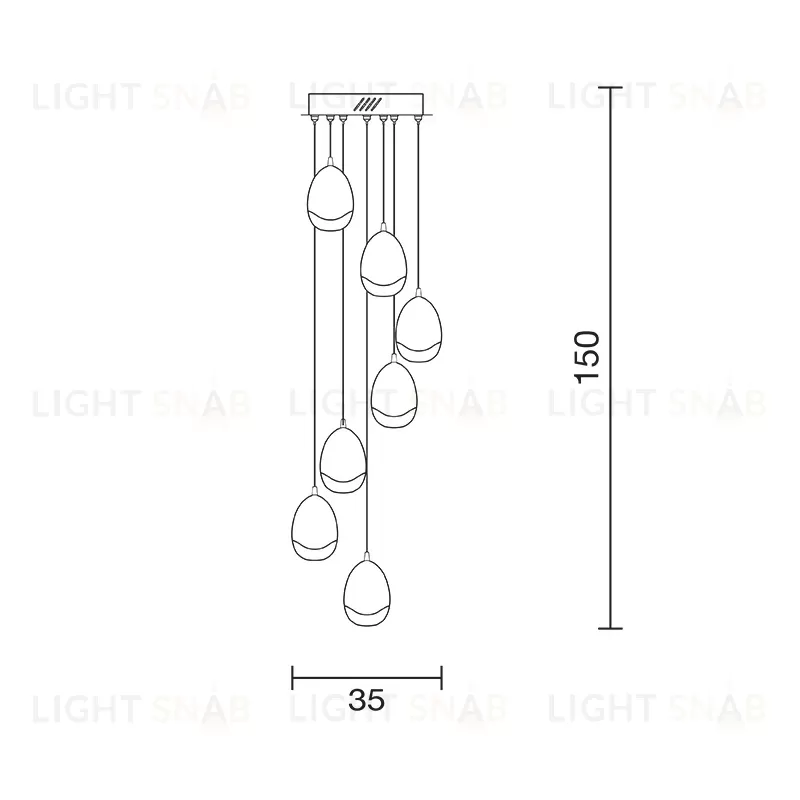 Подвесной светильник MD13003023-7A chrome MD13003023-7A chrome