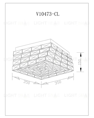 Люстра потолочная светодиодная Moderli V10473-CL Venice УТ000035553