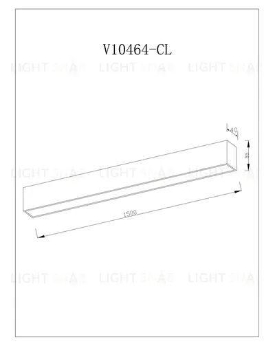 Светильник потолочный светодиодный Moderli V10464-CL Carpi УТ000035545