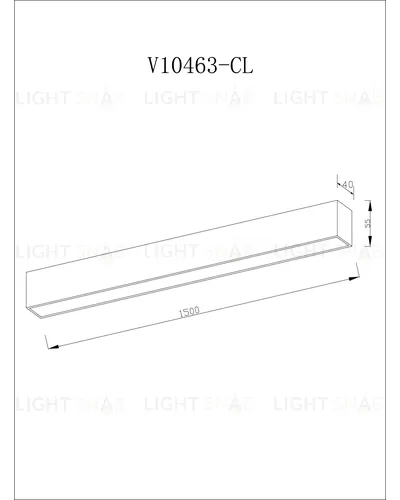 Светильник потолочный светодиодный Moderli V10463-CL Carpi УТ000035544