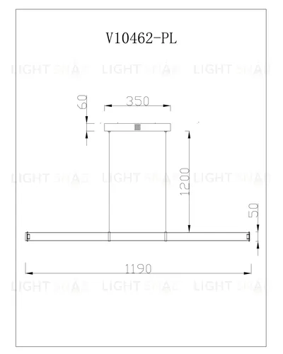 Светильник подвесной светодиодный Moderli V10462-PL Varese УТ000035543