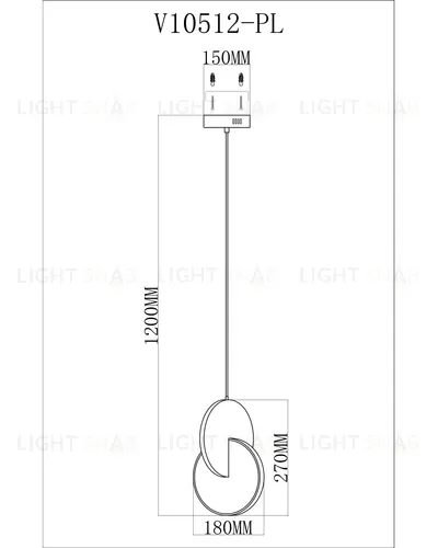 Светильник подвесной светодиодный Moderli V10512-PL Mesa УТ000035767