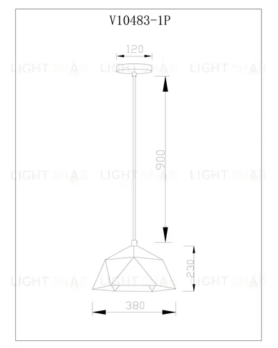 Светильник подвесной Moderli V10483-1P Genoa УТ000035563