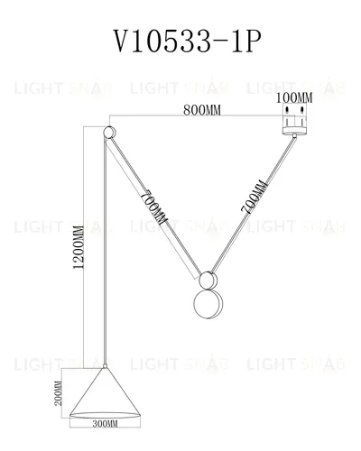 Светильник подвесной Moderli V10533-1P Plano УТ000035790